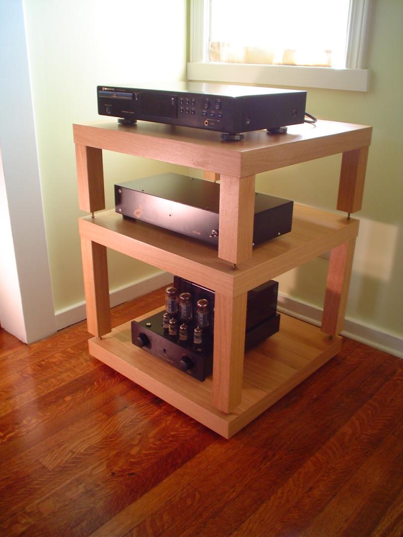 DIY- Ikea Lack Table Audio Rack